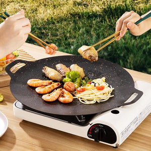 Pruchef - Aluminum Round Non Stick Griddle Pan 34cm - Black