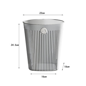 Pruchef - 9L Nonslip Household Trash can for Multiuse - Grey