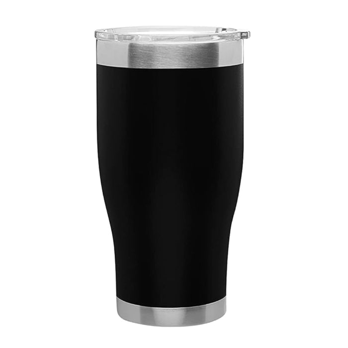 Pruchef - 20oz Tumbler Cup Insulated Vacuum Double Wall Coffee Travel Mug - Black