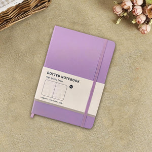 Nerdy Admin - Dotted Journal Notebook Dotted Grid Diary 160 Pages - Purple