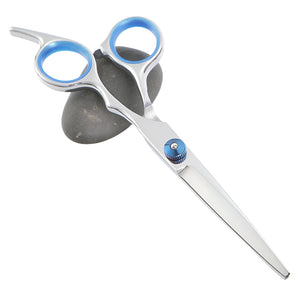 WigWagga - Stainless Steel Pet Grooming Cutting & Thinning Shears with Case - Silver