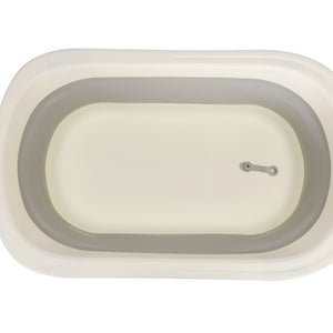Toto Bubs - Collapsible Baby Bathtub with Non Slip Legs and Drain Hose - Grey