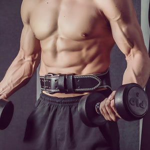 VolaFit - PU Waist and Back Support Belt for Squats, Lifting & Bodybuilding – Black