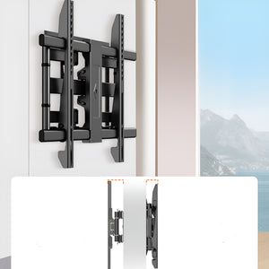 GajToys - Swivel and Tilt Iron TV Wall Mount Bracket for 32–70" Screens - Black
