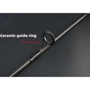 Herqona - 93cm Long Carbon Telescopic Portable Fishing Pole with Cork Grip - Black