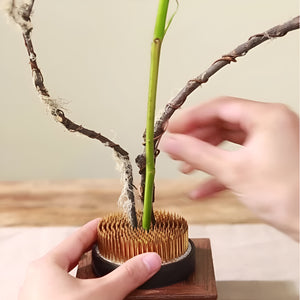 Volamor - 8cm Japanese Flower Holder for DIY Craft Flower Arrangements - Copper