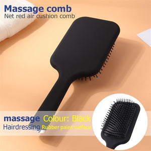 Volamor - Air Cushion Detangling Hair Brush with Ball Tip Bristles - Black