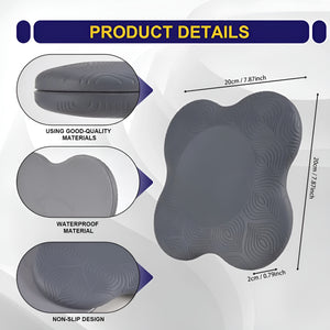 VolaFit - 2Pcs Lightweight Non Slip Yoga Knee Pads and Protectors - Gray