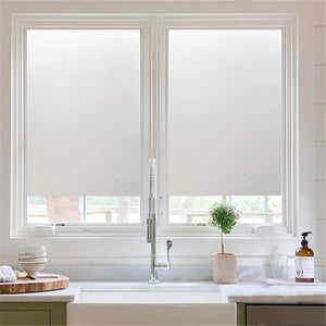 Pract Pack -100x500cm PVC Window Film Sticker, Self Adhesive – White Frosted