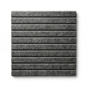 NERDY ADMIN - 12 Pcs Felt Polyester Wall Bulletin Board Tiles For Decor - Black