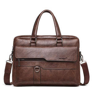 Volamor - 38cm Casual, Simple & Large Capacity PU Leather Laptop Bag