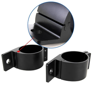 GajToys - 2 Pcs Aluminum Alloy Tube Mounting Bracket Clamp with Accessories - Black