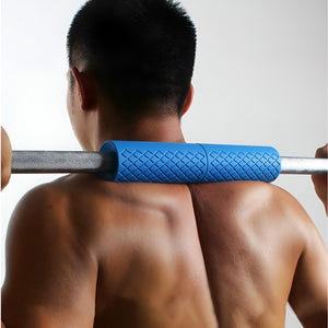 VolaFit - 2 Pcs Silicone Barbell & Dumbbell Grips for Bars – Blue