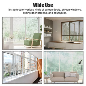 Herqona - 120x500cm Fiberglass Insect Screen for Windows & Door - Black