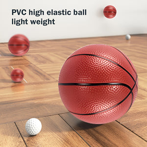 VolaFit - 43x26cm Mini Wall Mounted Basketball Hoop Set with Ball & Accessories