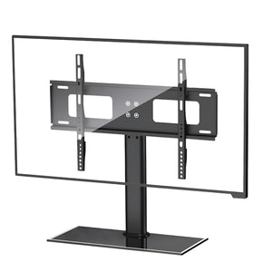 GajToys  - Height Adjustment Iron Tabletop TV Stand with Swivel & Base - Black