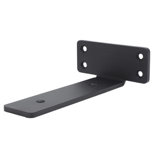 PRACT PACK - 20cm Carbon Steel T Shaped Floating Shelf Bracket  - Black