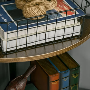 Pract Pack -  6 Tier Particle Board Corner Shelf Stand, For Home & Office Use - Brown