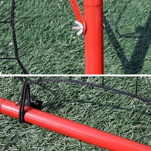 VolaFit - 103x100x85cm  Adjustable Red Steel & Polyethylene Rebound Net – Red