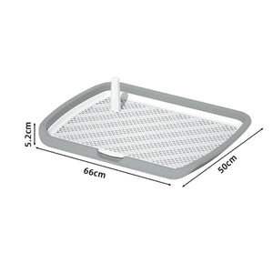 WigWagga - Dog Toilet Tray With Removable Mesh & Grid 66cm - Grey