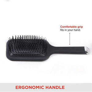 Volamor - Air Cushion Detangling Hair Brush with Ball Tip Bristles - Black