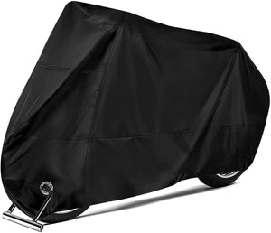 Herqona - 200cm Durable & Waterproof Oxford Bicycle Cover with Bag - Black