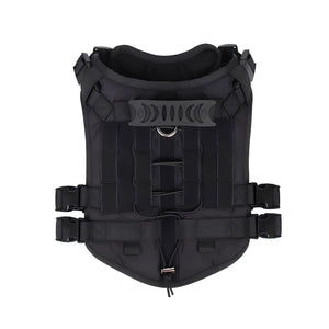 WigWagga - Small Durable Service Dog Vest Harness with Handle - Black