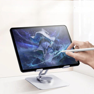 GajToys - 360 Rotate Aluminum Tablet Holder Swivel Tablet Stand for Desk