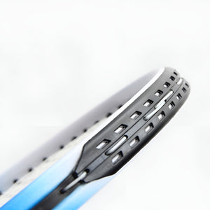 VolaFit - Lightweight Aluminum Alloy Tennis Racket for Practice with Soft Grip - Blue