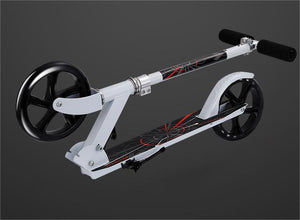 Foldable Aluminum Scooter with Adjustable Handlebar