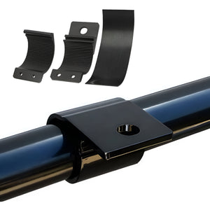 GajToys - 2 Pcs Aluminum Alloy Tube Mounting Bracket Clamp with Accessories - Black