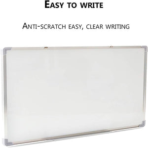 Nerdy Admin - 120 x 90 cm Magnetic Whiteboard with Aluminum Frame - White