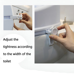 Pract Pack - 40cm Raised Comfortable Toilet Seat with Lid & Safe Lock - White