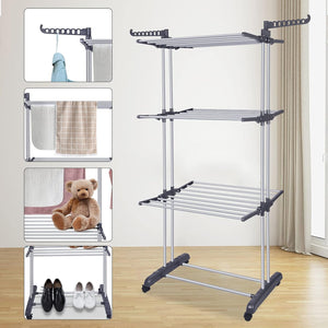 Pract Pack - Drying Rack 3-Tier Foldable Clothes Dryer Laundry Garment Washing Rack