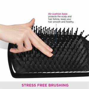 Volamor - Air Cushion Detangling Hair Brush with Ball Tip Bristles - Black