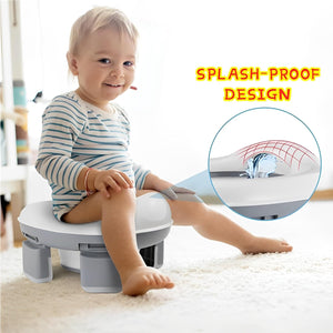 Toto Bubs - 2 in 1 Foldable Potty Training Toilet Seat For Toddlers & Kids - Gray
