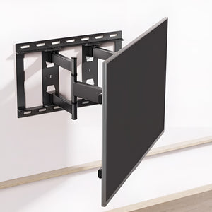 GajToys - Swivel and Tilt Iron TV Wall Mount Bracket for 32–70" Screens - Black