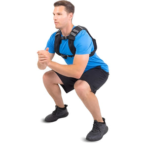 VolaFit - Iron Sand Adjustable Weighted Fitness Vest for Men & Women - Black