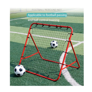 VolaFit - 103x100x85cm  Adjustable Red Steel & Polyethylene Rebound Net – Red