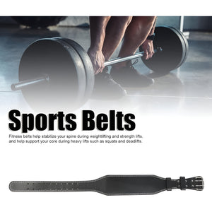 VolaFit - PU Waist and Back Support Belt for Squats, Lifting & Bodybuilding – Black