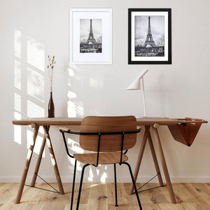 Volamor - 5 Pcs PVC Photo Frames with Plexiglass & Removable Mats for Wall Decor