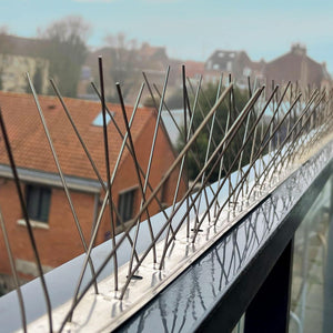 WigWagga - 6 Pcs Bird Spikes Stainless Steel Bird Control Spikes Pest Spikes - 33cm