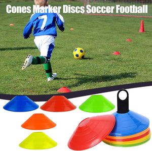 VolaFit - 50 Pcs Agility Disc Cone Set with Holder - Multi Color