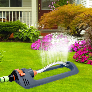 Herqona - Lawn Water Sprinkler, Oscillating Sprinkler for Yard and Garden