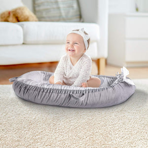 Toto Buds - Baby Lounger for Newborn Infant Baby Nest Sleeper - Gray