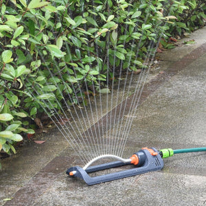 Herqona - Lawn Water Sprinkler, Oscillating Sprinkler for Yard and Garden