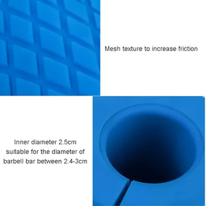 VolaFit - 2 Pcs Silicone Barbell & Dumbbell Grips for Bars – Blue