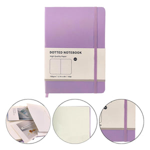 Nerdy Admin - Dotted Journal Notebook Dotted Grid Diary 160 Pages - Purple