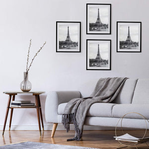 Volamor - 5 Pcs PVC Photo Frames with Plexiglass & Removable Mats for Wall Decor