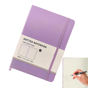 Nerdy Admin - Dotted Journal Notebook Dotted Grid Diary 160 Pages - Purple